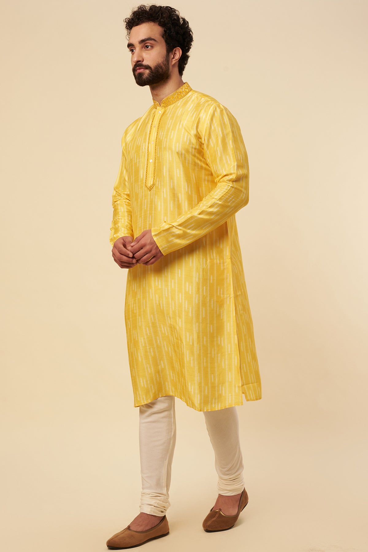 Printed kurta and churidar