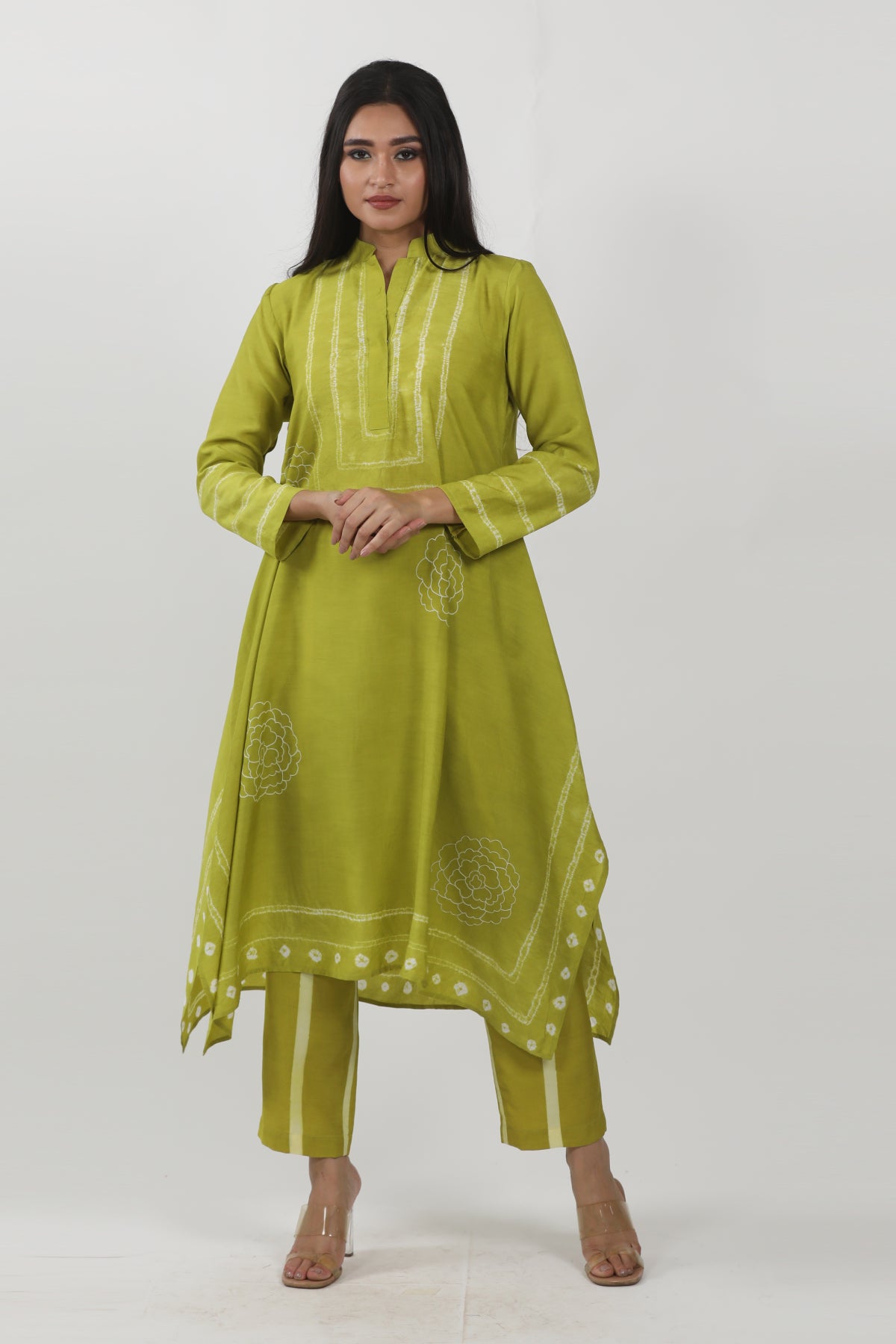 Green Modal Tie-Dye A-Line Tunic