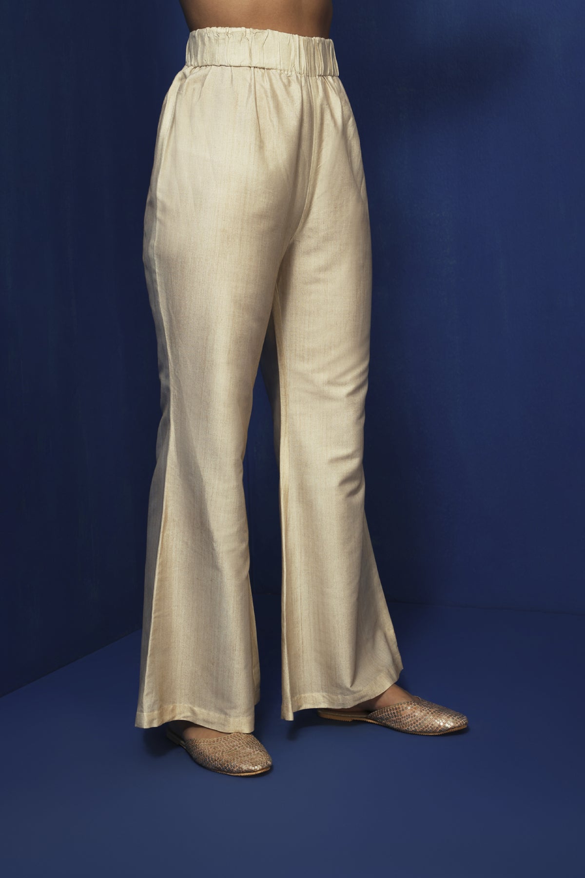 Off-white bell bottom pants