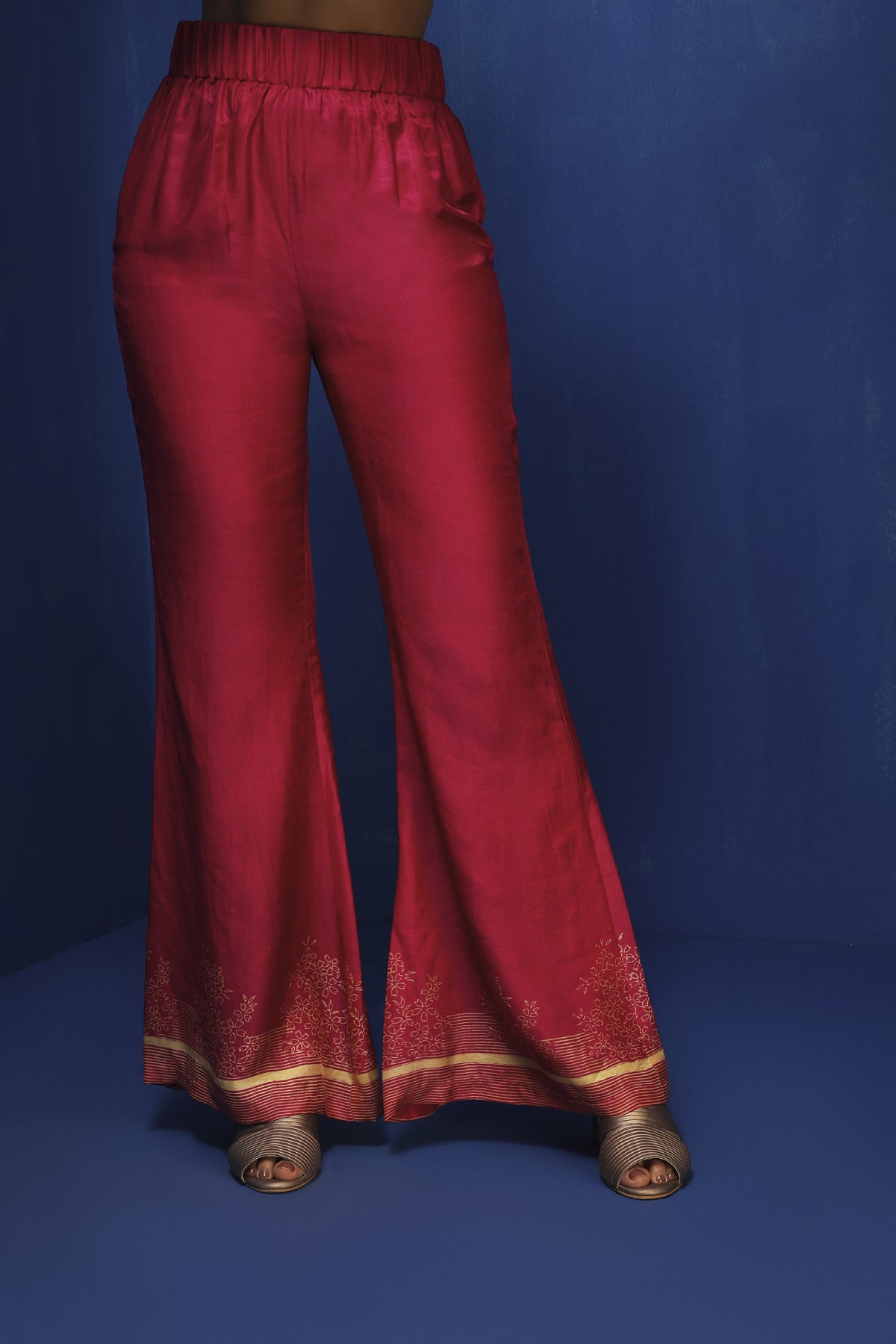 Fuchsia bell bottom pants