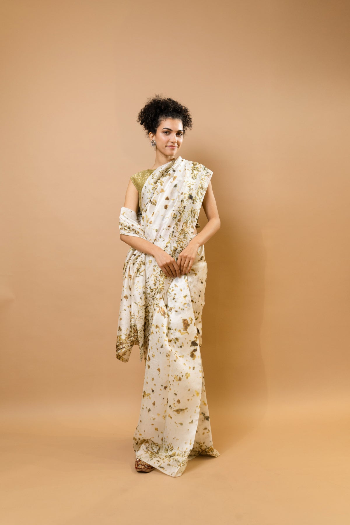 Natural White Pure Silk Saree
