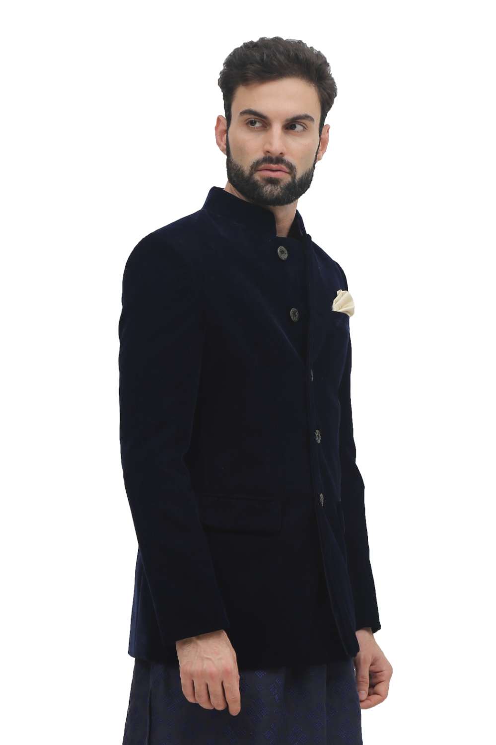 Velvet Bandhgala Jacket