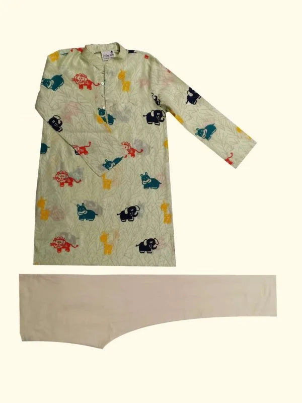 Jungle Theme Kurta Set