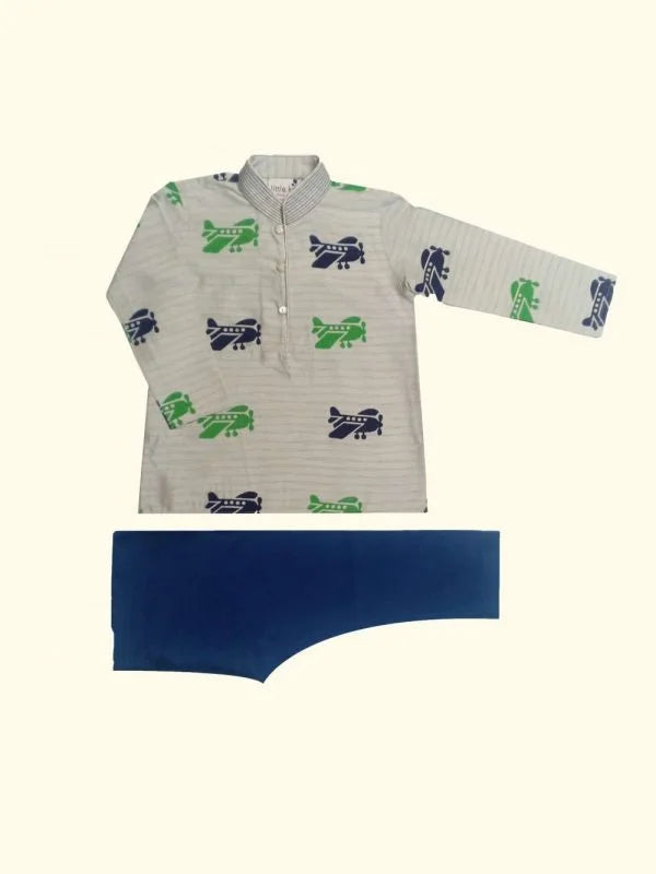 Aeroplane Kurta Set
