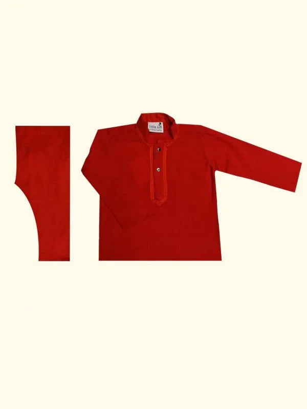 Red Printed Kurta