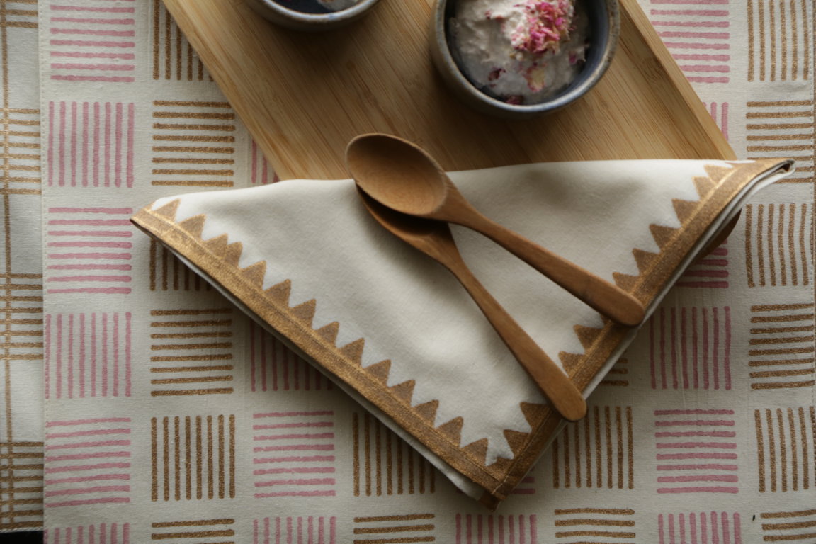Birch Gold Cocktail Napkin (Set Of 4)