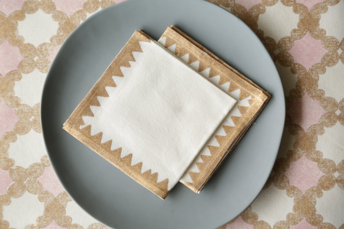 Birch Gold Dinner Napkin (Set Of 4)