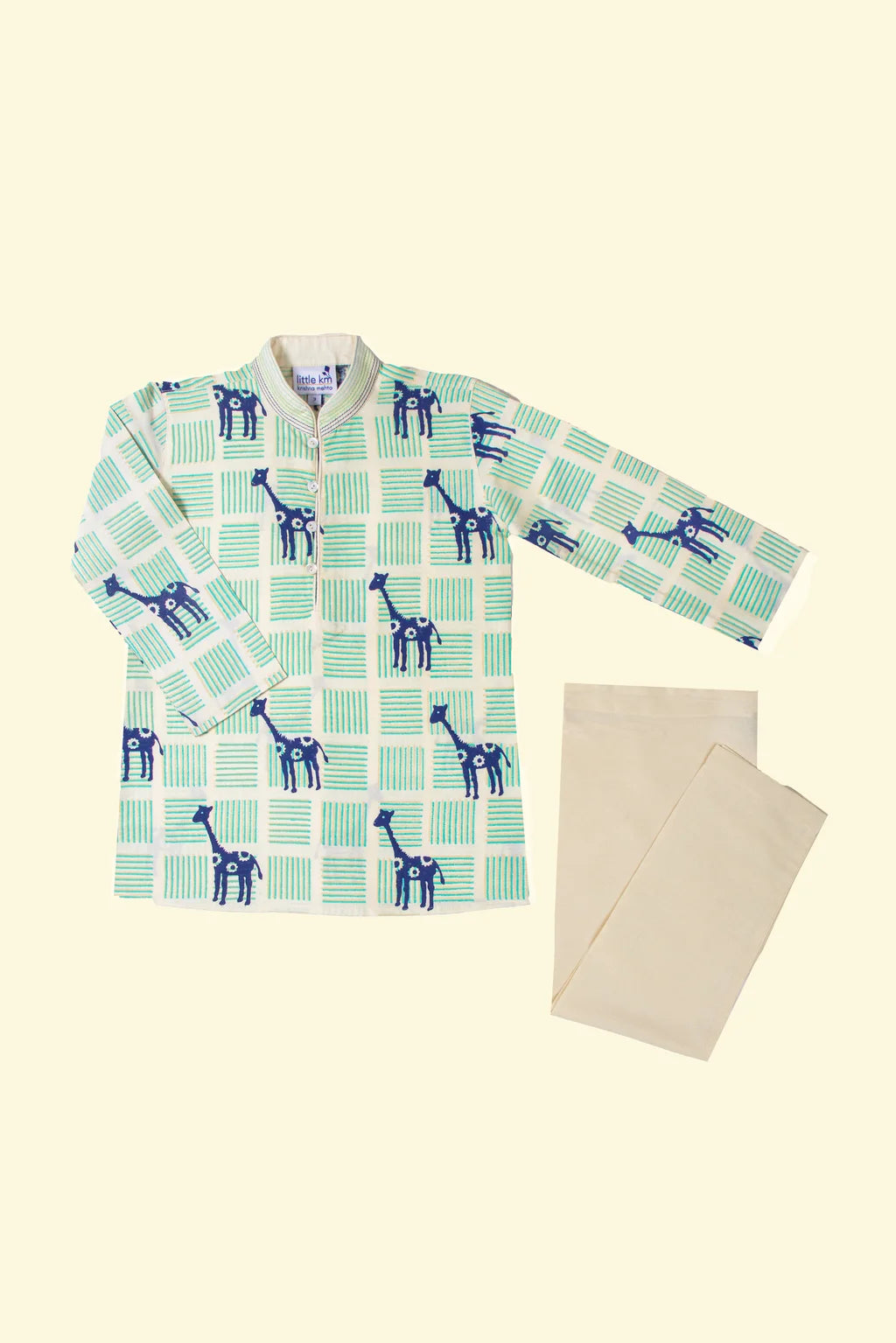 The Giraffe Print Kurta Set