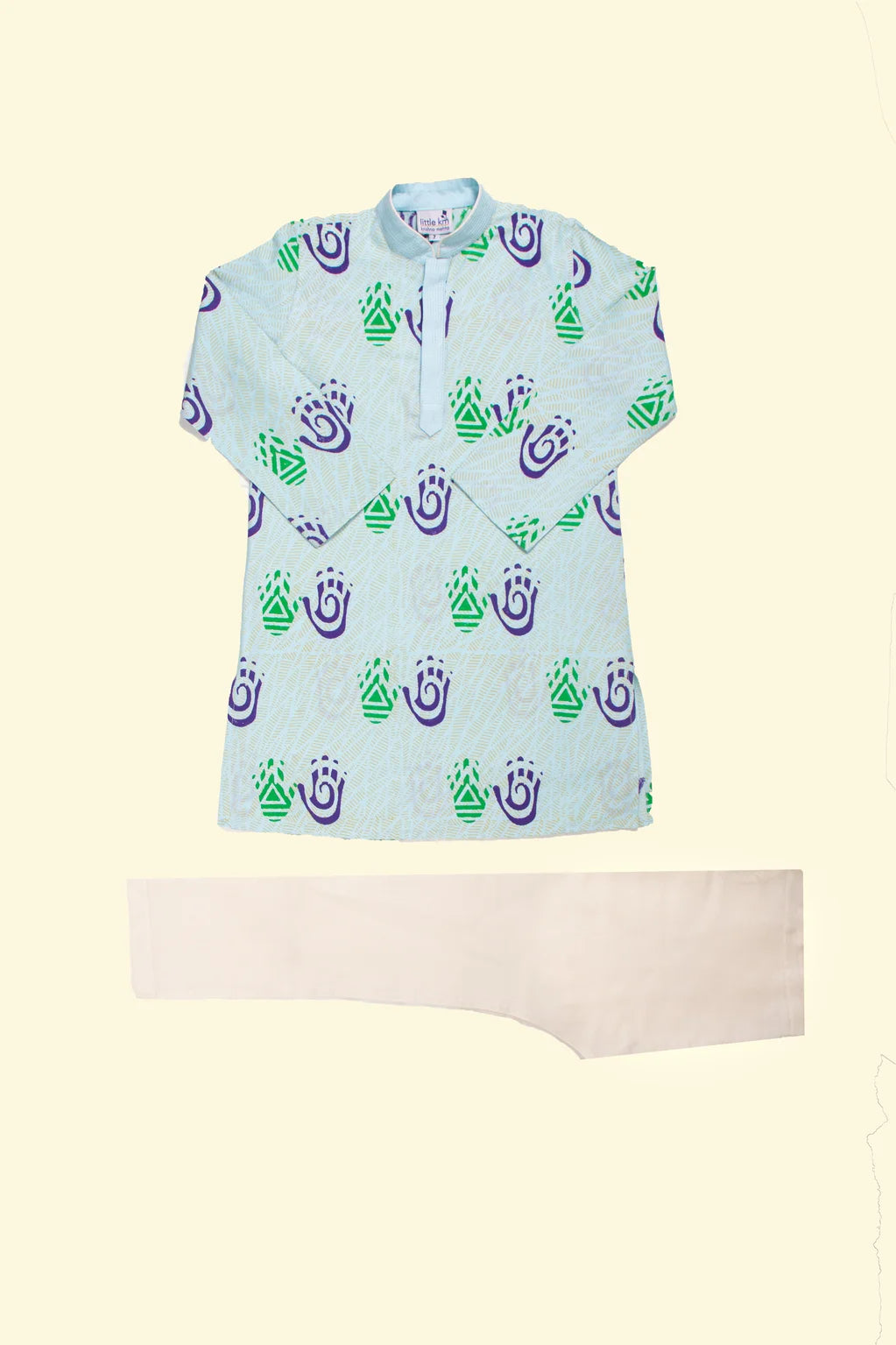 Sky Blue Printed Kurta