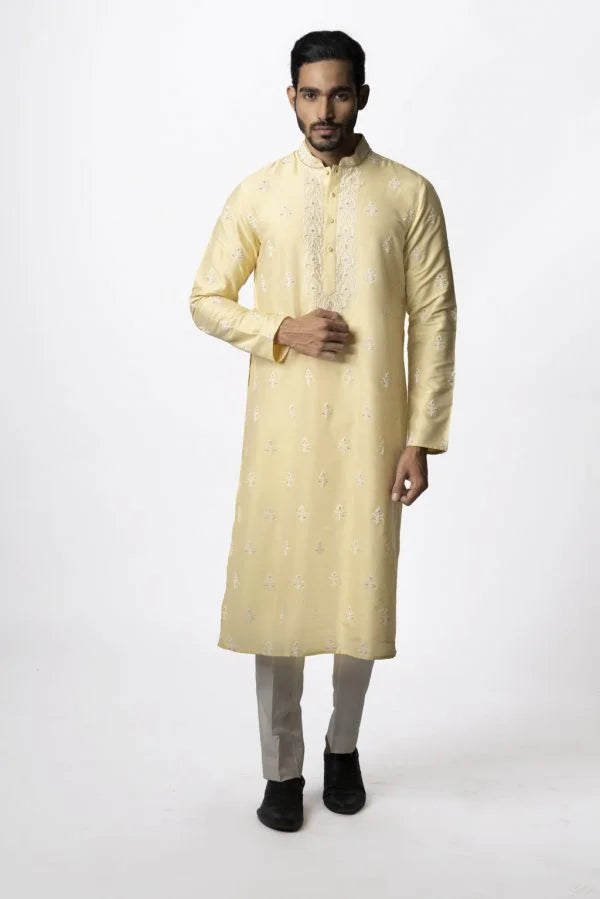 Cord all Embroidery Kurta Set
