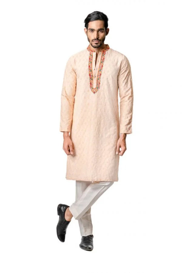 Cord all emb Kurta Set