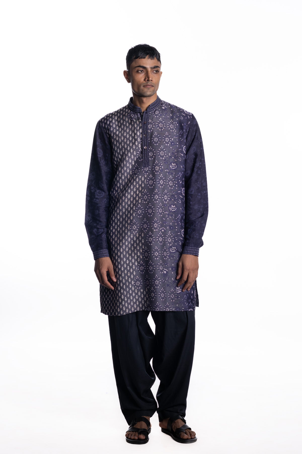 Ombré deep purple kurta